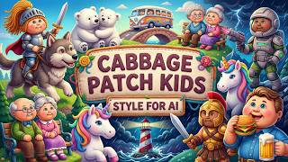 Cabbage Patch Kids style prompt for AI images and videos screenshot 2