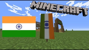 How to make The Indian flag in Minecraft!