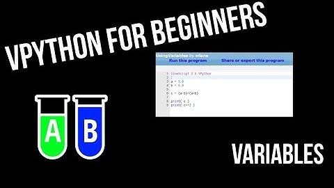 VPython for Beginners 2 - Variables