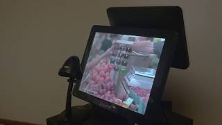 Deli pos system and scale meat market