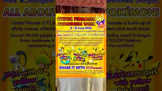 🚨 ANNOUNCEMENT *8-21 JUNE* Pokémon CF Week! Get involved! #pokemon #cysticfibrosis #shorts #cfweek