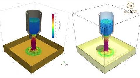 GeoXPM Simulation of 3D Granular Flows in Silo Discharge
