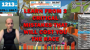 ZWIFT CRIT CITY RACE - FULL RACE AND ANALYSIS