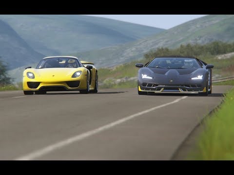 porsche-918-spyder-vs-lamborghini-centenario-at-highlands