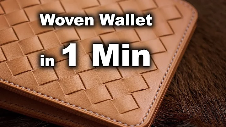 1 minute leathercraft | making a woven bifold wallet | Libertaz