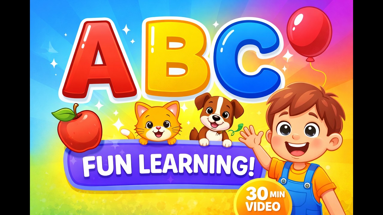 ABC Learning for Kids | A to Z Alphabets Song | Fun Cartoon Kids Video ...