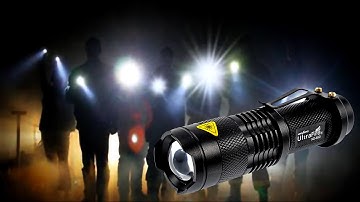 CREE Q5 3-Mode 1000LM Zoom LED Flashlight