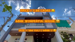 166 Yards (25 x 60) Modern 6 BHK Wonderful House for Sale 🤑 || #jaipurhomes #villainjaipur #villa