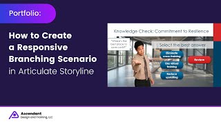 Using variables for branching scenario navigation: Storyline 360