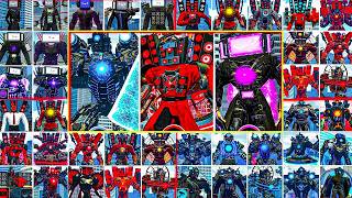 Evolution of Titan TV man vs Skibidi toilet 1-77 bosses: Gman Hydra Toilet vs Speakerman, cameraman