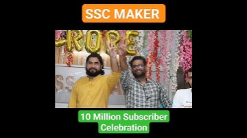1 Crore Subscribers For SSC MAKER || Thank you All Friends & Support #shortsfeed #shorts #status