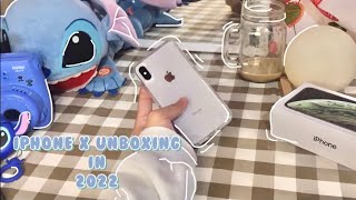 Iphone X Unboxing in July 2022 (Aesthetic)