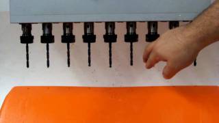 Low RPM Plastic Drilling, Nine Holes at Once on Drill Press - AutoDrill
