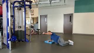 Cable Side Plank Rotation on Knees