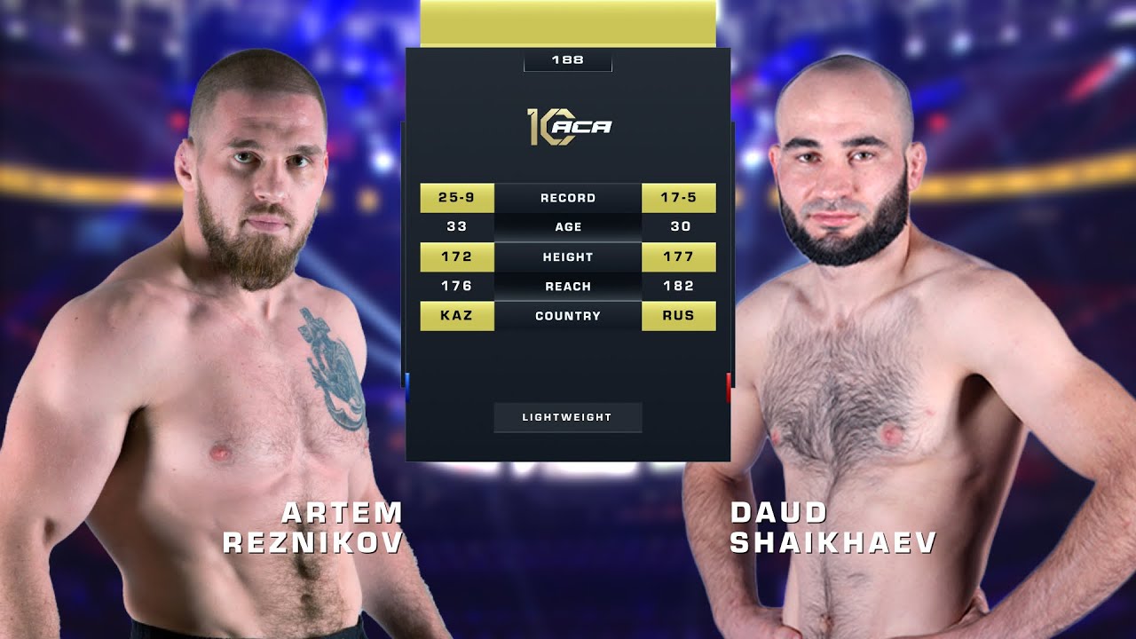 Артем Резников vs. Дауд Шайхаев | Artem Reznikov vs. Daud Shaikhaev | ACA 188
