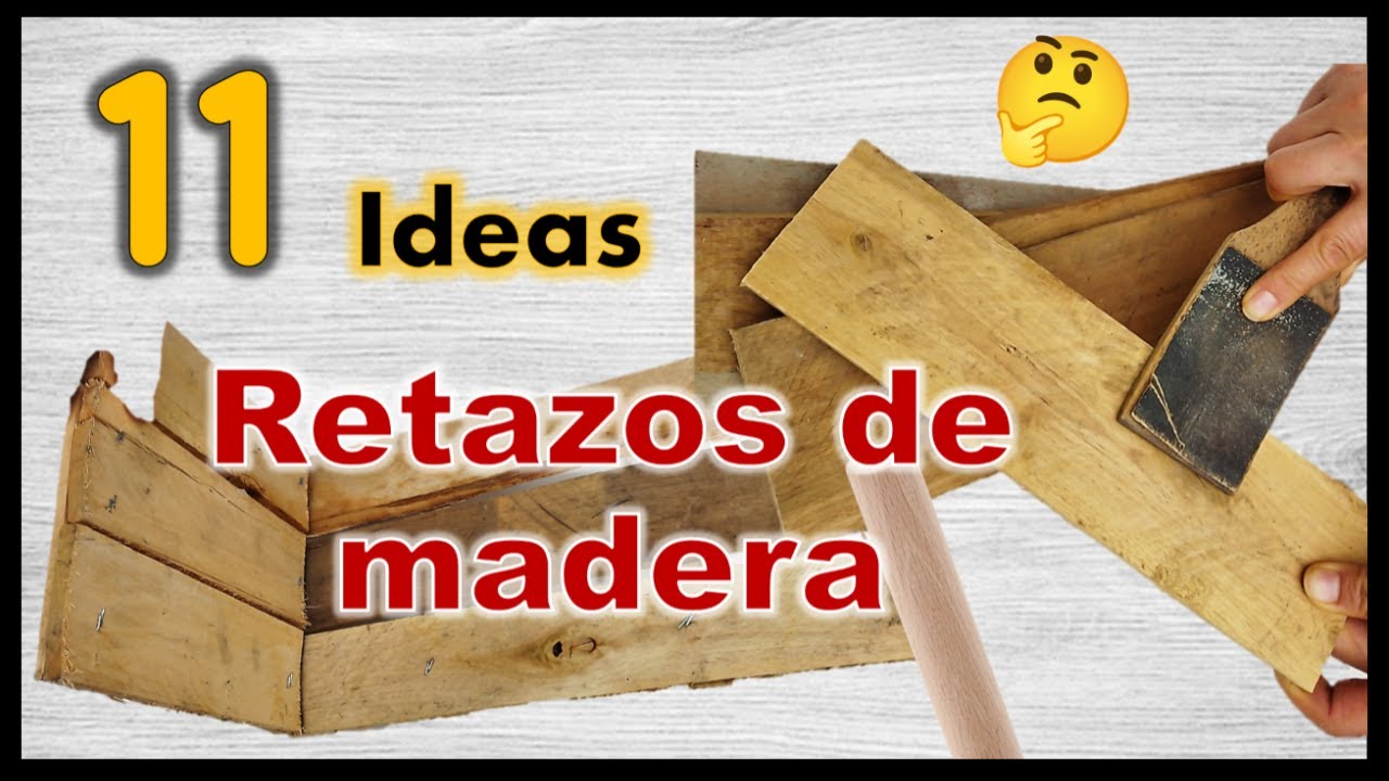 11 IDEAS FÁCILES RECICLANDO MADERA 2023 / Manualidades con trozos