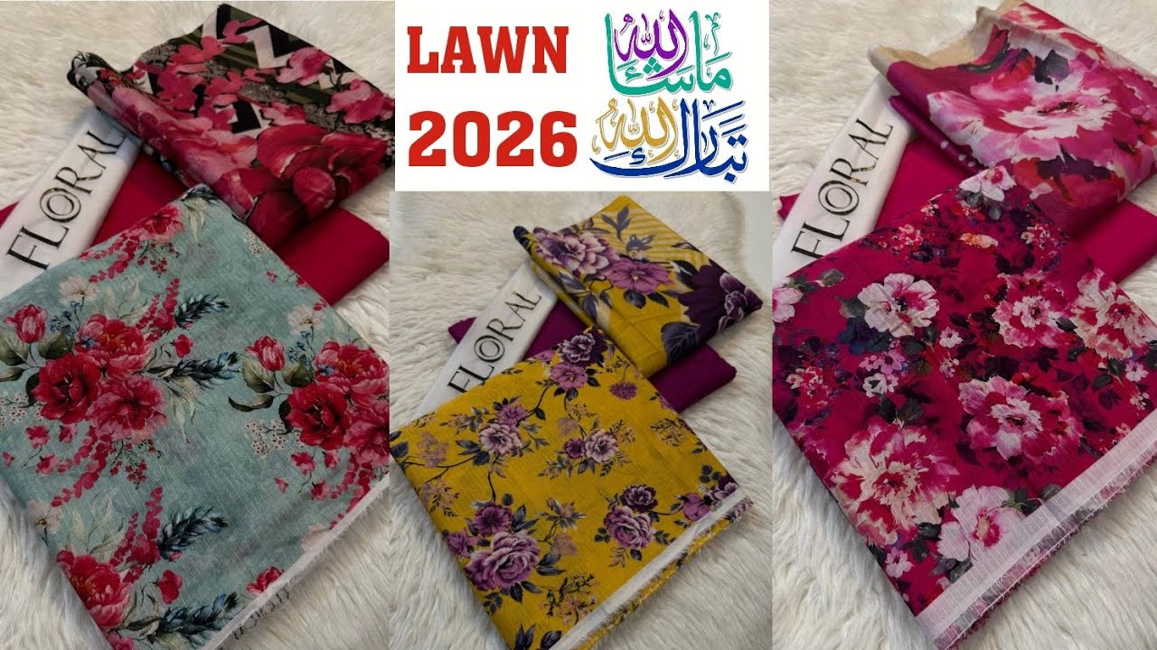 Lawn collection 2026 || 100% original || Discount with offer 03245654055