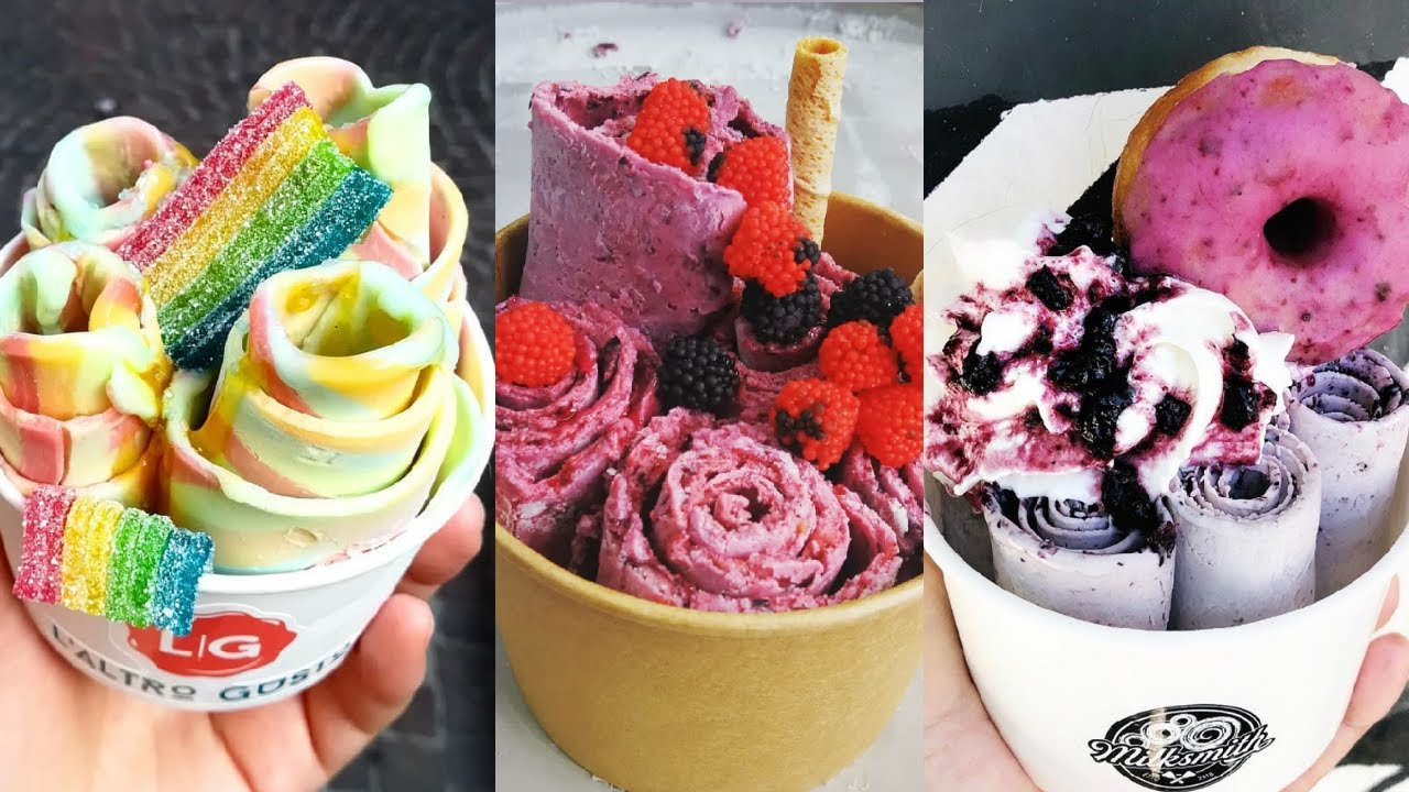 Yummy Ice Cream Rolls Compilation | Nutella and Caramel |