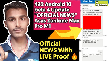 432 Android 10 beta 4 Update "OFFICIAL NEWS" Asus Zenfone Max Pro M1 | LIVE Proof | Android 10