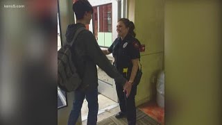 Weeks after being hit by suspected drunk driver, police officer returns to work