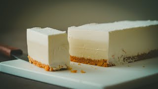 Yuzu Cream Cheese Cake｜No-Bake Summer Refreshing Recipe