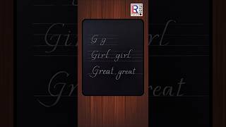 Lucida Handwriting G G Daily Practice calligraphy handwriting education shorts