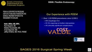 POEM is a Cost-Effective Procedure: Cost-Utility Analysis of Endoscopic & Surgical Treatment Options