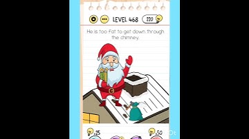 Brain test: Tricky puzzles level 468 he is too fat to get down the chimney