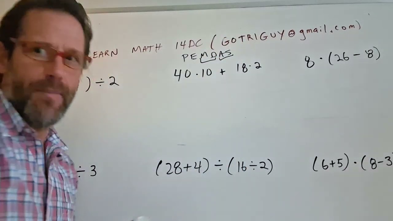 Relearn math from scratch.   PEMDAS