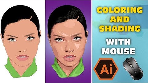 COLORING & SHADING WITH MOUSE🖱 [STEP-BY-STEP] - ADOBE ILLUSTRATOR TUTORIAL