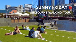 [4K] Melbourne City Views ⎮ FRIDAY Walk in Melbourne Australia ⎮ Walking Tour Melbourne  #melbourne