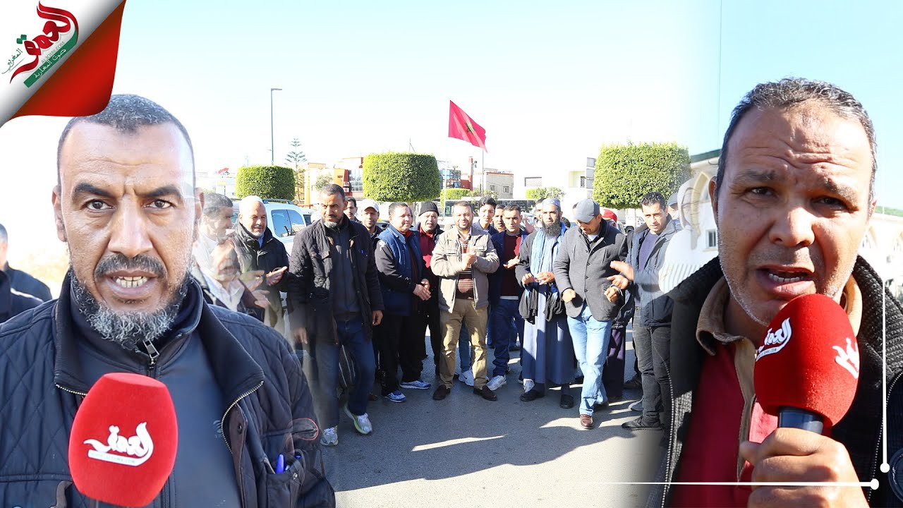 في وقفة احتجاجية أمام محكمة سلا..سائقوا سيارة الأجرة يحتجون على 