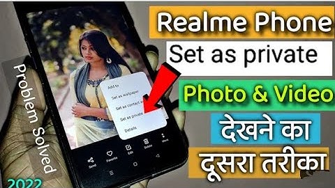 realme c20 me photo ko kaise hide kare / how to hide privacy.privetsef in realme c20 📲📳🥰