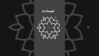 🌺Beautiful White Rangoli🌺Design❤️ Simple Dots Rangoli Pattern