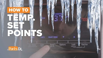 How to adjust the temperature settings on a Whirlpool french door refrigerator