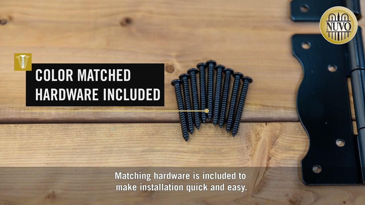 Upgrade Your Gate in Minutes with Nuvo Iron 8" Gate Tee Hinges - TH8BLK | Nuvo Iron