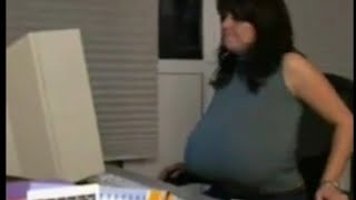 Milena Velba Is Working On The Computer