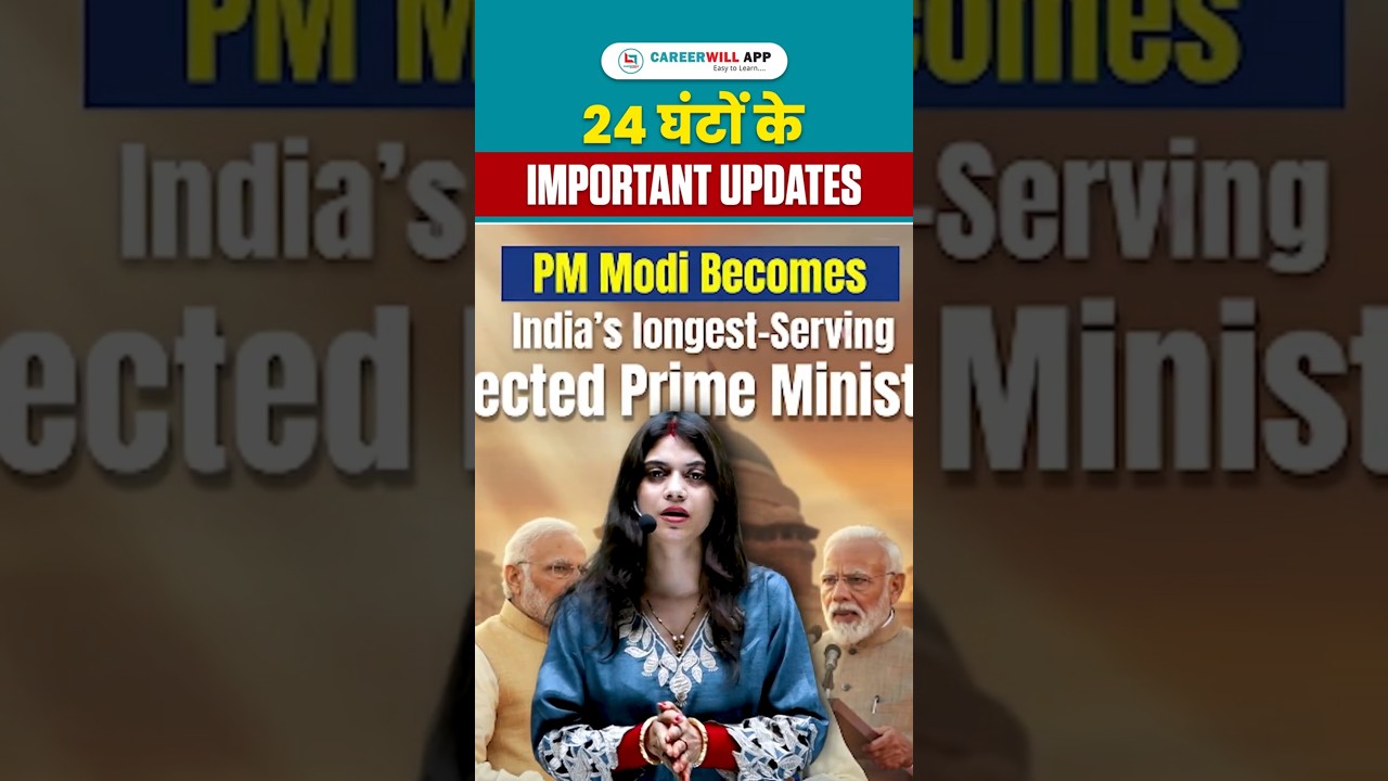 PM Modi breaks record: India's longest-serving PM | Most Important Current Affairs #pmmodi #shorts