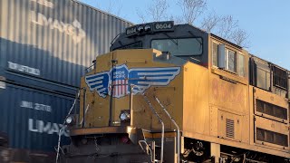 RARE Union Pacific Train Meet on the UP Mt. Vernon Subdivision - March 3, 2024