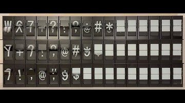 Patterns on my DIY Split Flap Display