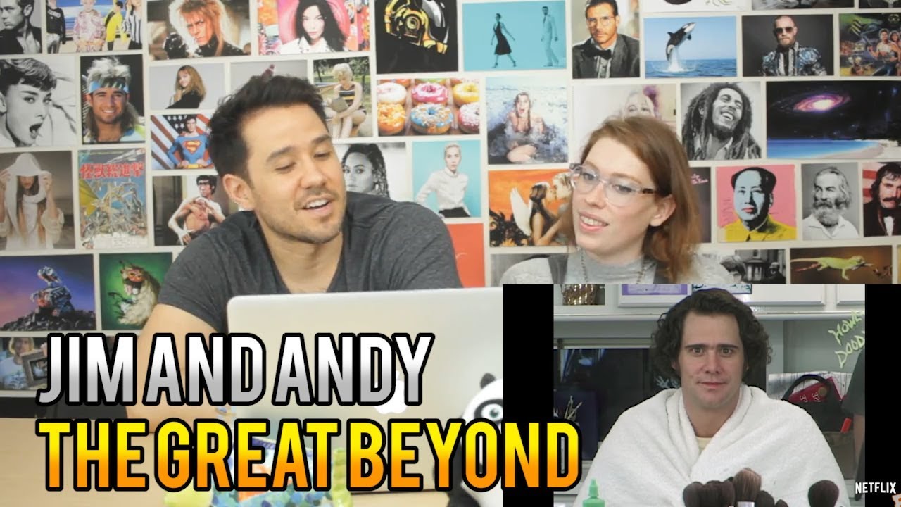 Jim and Andy - The Great Beyond Trailer - REACTION - YouTube