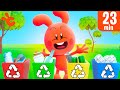 Cueio Teaches Lobi about Recycling ! Cueio The Bunny Cartoons for Kids