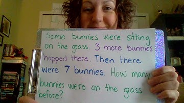 Add to solve word problems-start unknown