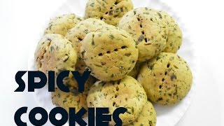 Eggless Spicy/Savory Cookies