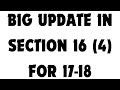 Big update in section 16 4 for 1718