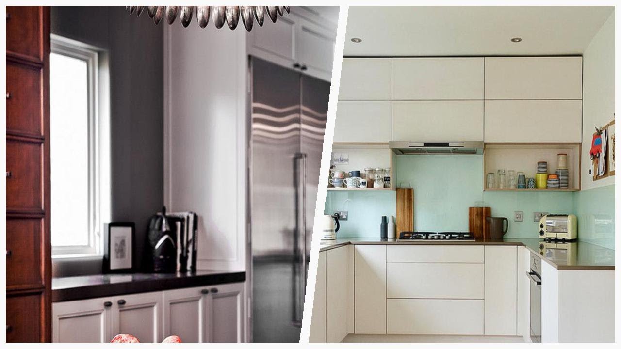 75 Kitchen With Glass Sheet Backsplash And Brown Countertops Design