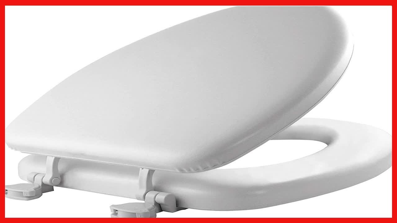 Mayfair 115EC 000 Soft Easily Removes Toilet Seat, 1 Pack Elongated - Premium Hinge, White