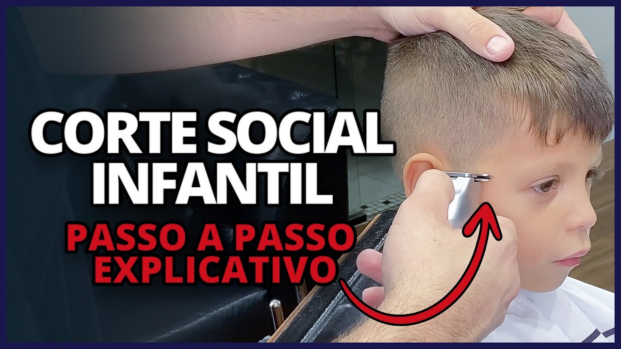 COMO CORTAR CABELO SOCIAL INFANTIL DE FORMA SIMPLES / Vitor Correia 