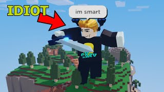 i trapped 50 idiots on this island! (Roblox Bedwars)