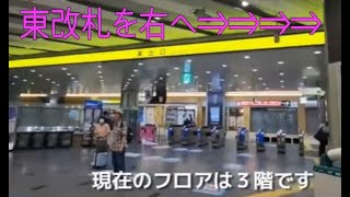 JR新大阪駅の在来線 東改札から北口へ